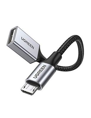 楽天You and Me 楽天市場店UGREEN USB OTGケーブル Micro USB 変換 Android スマホ タブレット 対応 USBホスト変換アダプタ マイクロ B オス- USB A メス 10cm