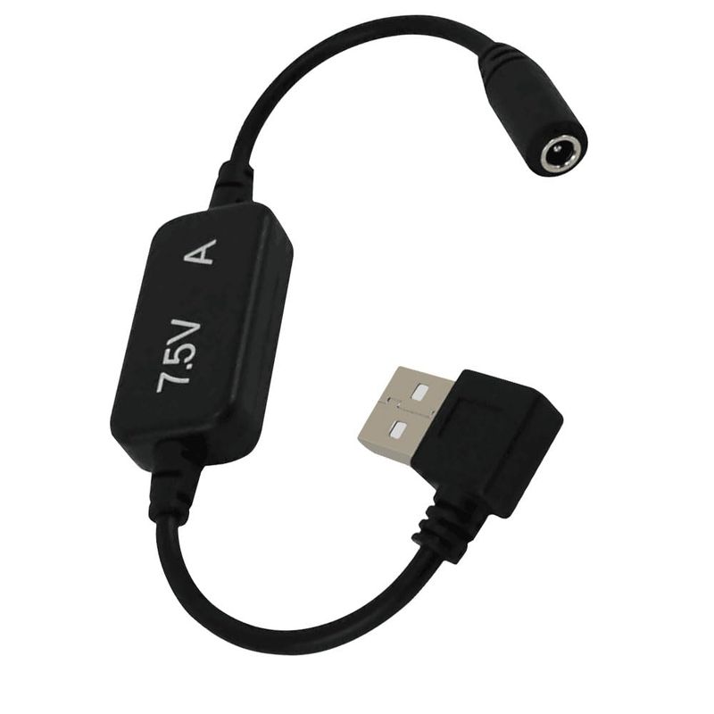 YEZHU ヒーターベスト USB昇圧ケーブル 接続用 出力変換 7.5V昇圧 ウィンドコア 電熱ベ ...
