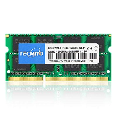 テクミヨ ノートPC用メモリ 1.35V (低電圧) DDR3L 1600 PC3L-12800 8GB×1枚 204Pin 対応