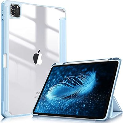 Fintie iPad Pro 11 P[X 2021/ 2020/2018 11C` obNJo[ Apple Pencil [\ Apple Pencil 2 CX[dΉ O܃X^h X[v@\ y ^ h~ PUU[ TPU (fԍA2301AA2377AA2459AA2460)(XJCu[)