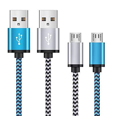 マイクロ USB ケーブル Micro USB ケーブル1.83M 2.4A急速 スマホ充電コード QC3.0対応 FodLop Android充電ケーブル 高速データ転送 ナイロン編みSony/Xperia/Nokia/PS4/Xbox One/Kindle/電子時計/カメラなどに対応