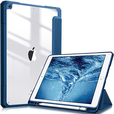 Fintie iPad 10.2 P[X iPad 9 / 8 / 7 P[X 2021 2020 2019 obNJo[ Apple Pencil [\ O܃X^h X[v@\ y ^ h~ PUU[ TPU (fԍA2602AA2603AA2604AA2605)(}u[)