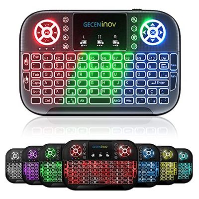 ミニ キーボードMini Bluetooth keyboard タッチパッド搭載 Bluetoothキーボードマウス 一体型 無線 USB レシーバー付き Android/IOS/パソコン/タブレット/スマートTV/HTPC等に対応