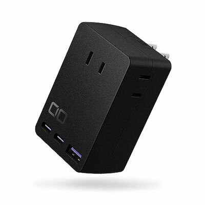 CIO 壁挿し 電源タップ Polaris CUBE WALL USB PD 65W タイプC [CIO独自技術 NovaIntelligence搭載] USB コンセント 急速充電 iPhone Android Macbook iPad Galaxy S23 Ultra (ブラック)