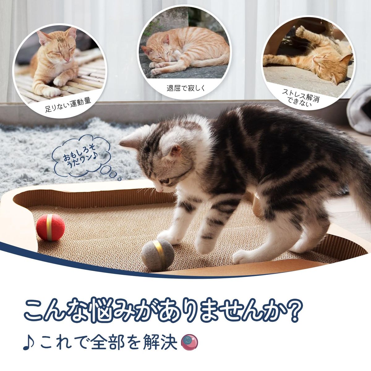 Cheerble 猫おもちゃ 猫ボール 猫電動...の紹介画像2