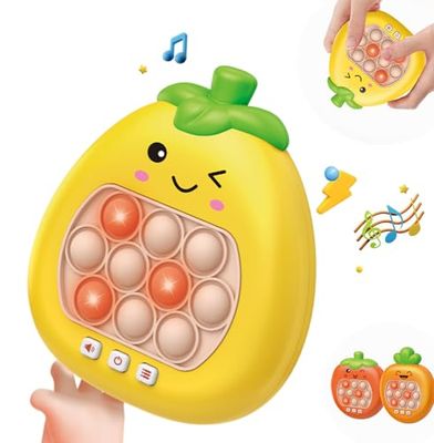 プッシュポップ ゲーム 電動 ポップイット 光る ストレス解消 殴る グッズ 電子もぐらたたき パズル プロ マーチ スクイーズ pop 知育玩具 6歳 7歳 8歳 女の子 男の子 おもちゃ クリスマス 誕生日 プレゼント 小学生 ギフト 人気 日本語の説明書 (ナシ)