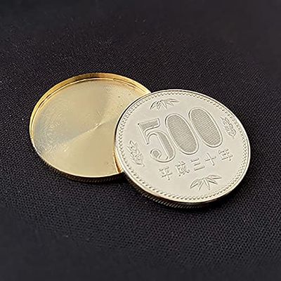 【手品 マジック】Expanded Shell Japan 500 Yen/ 500円コイン・レプリカシェル 500円コインのエキスパンテッドシェル コイン マジック 近景マジック道具 手品 道具