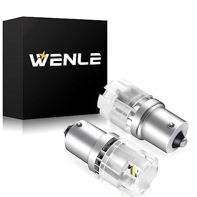 WENLE() ƥ륹Х led S25 󥰥 Хå ָб LED ۥ磻6000K 1600LM ̵ ⵱CSP1860 LEDå DC12Vб 2