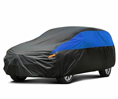 GUNHYI 車 カバー SUV 全天候型防水ボディカバー 車体カバー防水防雪防塵防輻射紫外線耐強風 屋外のカーカバー SUV/JEEPに適しています(SUV車YM:460×185×170cm)
