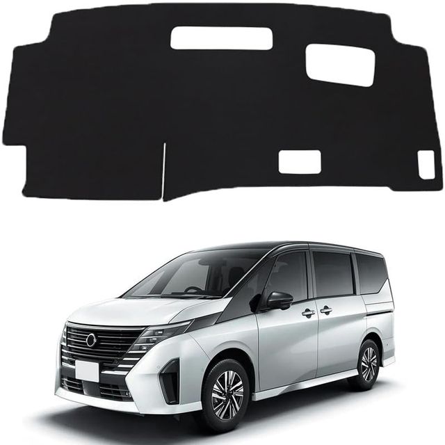 商品情報商品の説明主な仕様 適合車種：日産新型 セレナ C28 6代目 ハイブリッド車専用。年式： 2023年4月-現行。※ご注意：購入する前、年式とモデルを確認してください。 ※折りたたんだ状態での発送となります。多少のシワがあります、予めご了承ください。br高品質フランネル素材：高品質フランネル素材のダッシュボードマットが紫外線を吸収、柔らかな感触は。裏面には本物のシリコンの滑り止め粒子を使用しており、テープなしで取り付けが可能で、ドライブ中ても滑りにくい。brより、クリアな視界に：ダッシュボードマットがフロントガラスへの映り込みを低減、向こうからの光がダッシュボードに反射して目が見えなくなる危険を防ぎます、運転時ストレスを減らし、車内をより上質な空間へと改善。br劣化防止と断熱効果：常に照らされ続けるダッシュボードを、マットがガード、ボード本体の劣化ひび割れを防ぎ、エアコン効果もアップ。br全天候型：ダッシュボードマットを設置することで、あらゆる傷や日焼けからダッシュボードを保護することができます。オールシーズンに対応。夏には、車内の温度を下げ、車のオーバーヒートを防ぎます。冬は、温度差を最小限に抑え、ダッシュボードを寒さから守り、フロントガラスが割れる危険性を軽減します。