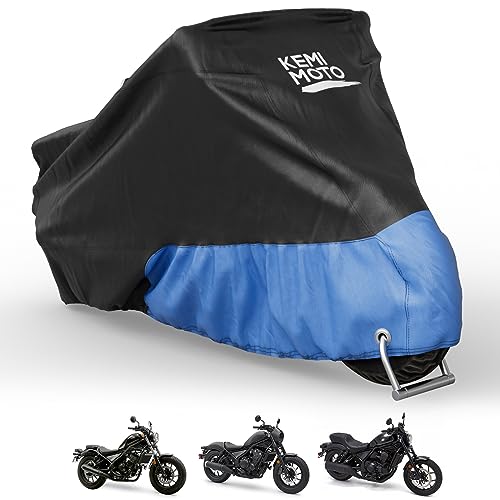 MR:Homwarm バイクカバー 高品質 300D厚手 防水 紫外線防止 盗難防止 収納バッグ付き (4XL