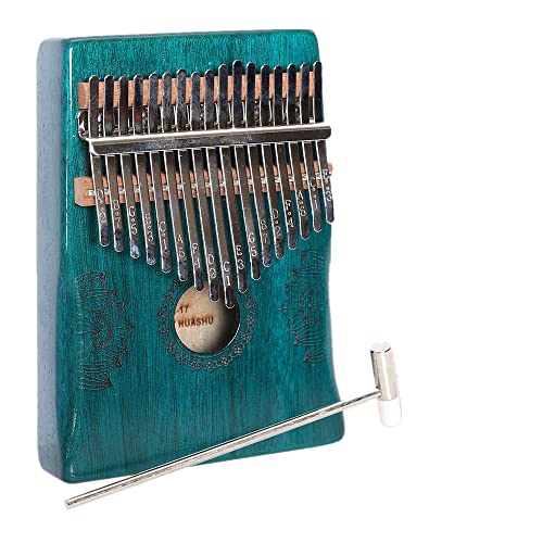 カリンバ 初心者セット 17キー Kalimba チューニングハンマー 日本語楽譜付き 親指ピアノ 子供、ティーンエイジャー、初心者、専門家に最適 パーカッション・打楽器