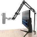 商品情報商品の説明microphone stand主な仕様 【長く高くなる改良型360°回転40cmの高さ】市販のアーム式マイクスタンドより高くより安定のが特徴的です。ボールヘッドにより、自在にマイク位置を調節できるマイクアームです。マイク取り付け部の根本にあるボールヘッドと、360°回転する機構により、アームの可動域を拡大。取り外し可能なスタンドが付いており、40cmの高さを追加できる、モニターより高い位置でもマイクを配置できます。br【金属製・安定性抜群耐荷重1.8kg】マイクスタンドはスチールを採用して、頑丈で耐久性も良い。伸縮式マイクスタンドアーム、耐荷重1.8kg、コンデンサーマイクも吊ることができます。 いつでも手が届く場所にマイクを設置しておけるので、急なWeb会議にもすぐに対応できます。ゲーム実況中継用やWeb会議用としてはもちろん、マイクアーム初心者も導入しやすいです。br【省スペース、角度が自由調整】マイクスタンド本体は、アームが小さく折り畳めるため、場所をとらず設置可能で卓上スペースを邪魔しません。軽量で持ち運びやすくて、こまかい角度調整が可能なため、狙った位置で固定できます。マイクホルダー本体は角度が自由に回転でき、両手が解放でき快適になります。日本語説明書、組み立て簡単です。br【変換ネジ付き・配線・ヘッドセットフック】3/8-5/8インチネジ付き、様々なマイクを交換可能です。配線フックをアップグレードした、4mm以内のマイクケーブルを固定できます。実用性と汎用性アップ。収録、配信、レコーディング、Skype、オンライン授業等に最適です！生配信、レコーディング、カラオケ、YOUTUBE、ギター、ドラム、ピアノ、自宅レコーディング、宅録など。br【品質保証・アフターサービス】本製品買上げの日より1年間安心保証サービスを提供しておりますので、商品の不具合や破損等ございましたら、弊社までご連絡頂きますようお願い致します。注文履歴に販売者質問するからご連絡くださいませ。