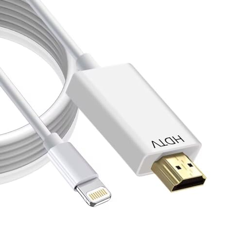 【MFi認証品】iPhone HDMI 変換ケーブル 1.5M ライトニング hdmi TV大画面 プラグアンドプレイ 1080P&60HZ 遅延なし iphone tv 変換ケーブル iphone avアダプタ iPhone/iPad/iPodに対応