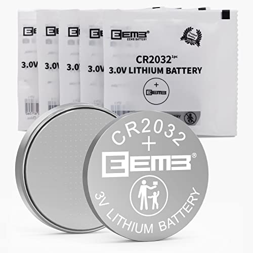 EEMB 5パックCR 2032電池3 Vリチウム電池ボタンコイン電池2032電池DL 2032、ECR 2032、LM 2032リモコン..
