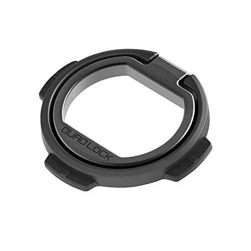 クアッドロック(QUAD LOCK) スマホリング 黒 小 SMARTPHONE RING + CARABINER QLA-RNG