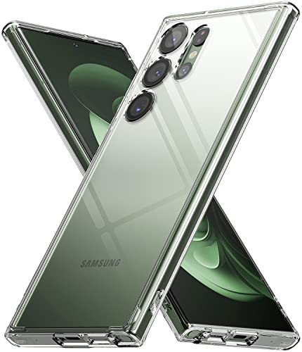 【Ringke】Galaxy S23 Ultra Fusion ケース TPU PC 黄ばみなし 耐黄変 落下防止 耐衝撃 米軍MIL規格取得 (SC-52D / SCG20) スマホケース ギャラクシーS23 ウルトラ (ストラップホール付き) - Clear