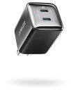 Anker 521 Charger (Nano Pro) USB PD 40W USB-C }[dyPowerIQ 3.0 (Gen2)/PSEZpKziPhone 15 MacBook Air ̑e@Ή (ubN)