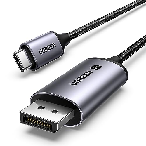 UGREEN 8K@60Hz USB C DisplayPort 変換ケーブル 4K@240Hz 4K@144Hz USB Type-C DisplayPort タイプC ディスプレイポート単方向伝送 MacBook//Galaxy/Huawei/Surface Go/Chromebookなど対応