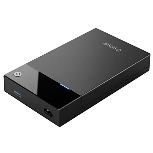 ORICO 3.5インチ ハードディスクケース USB3.0 外付けケース 2.5 / 3.5 両対応 SATA3.0 HDD/SSDケース UASP対応 12W内蔵式電源アダプター 12TBまで ドライブケース ツール不要 ブラック 3599U3