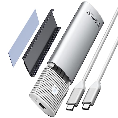 ORICO M.2 SSD OtP[X M2 SSD P[X NVMe / SATA Ή USB3.2 Gen2 10Gbps NVME 5Gbps NGFF SATA PCIe M-Key(B+M Key) 2230/2242/2260/2280 SSDΉ A~P[X Hsv UASP TrimT|[g (zCgPWDM2-G2-WH)