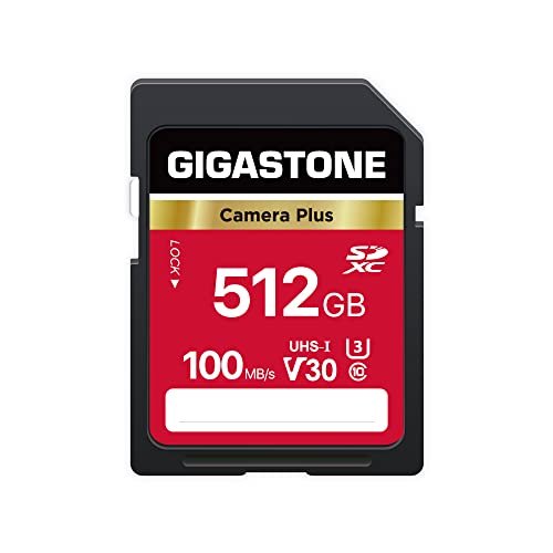 Gigastone SDカード 512GB Camera Plus UHS-I U1 Class 10 SDXC メモリーカード 高速 Full HD ビデオ デジタルカメラ SD card ミニケース1個付き