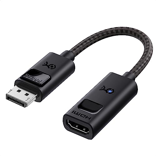 Cable Matters 8K DisplayPort HDMI 変換アダプタ ディスプレイポート HDMI 変換アダプタ 4K 120Hz 8K対応 単方向 Display Port 1.4 HDMI 8K アダプタ ブラック RTX 3080/3090 RX 6800/6900などに対応