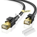 BUSOHE LANケーブル 7M CAT8 有線lan フラット40Gbps 2000MHz 高速 RJ45 コネクタ カテゴリー8 lan延長ケーブル 隙間 lanケーブルランケーブル 準拠 イーサネット ラン Xbox PS3 PS4 ゲーム用 等に対応