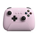 8BitDo Ultimate 2.4G充電ドック付きワイヤレスコントローラー、PC、Android、Steam Deck＆iPhone、iPad、MacOS、Apple TV用の2.4Gコントローラー(Pink)