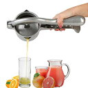 ハンドジューサー HCTOOL ハンド ジューサー 果汁 絞り器 レモンしぼり器 ジューサー レモン絞り 低温調理 手動式 果汁 手作り ジュース絞り器 フル