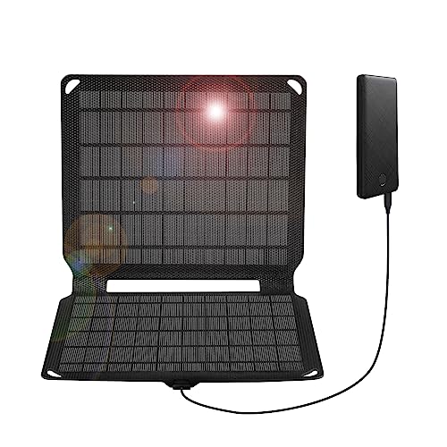 FlexSolar ソーラーパネル 10W USB出力ポート 5v 2a 小型 折りたたみ式 単結晶セル IP67 防水 停電/災害/旅行/アウトドア用 台風対策 防災グッズにも最適 iPhone/iPad/Android各機種対応