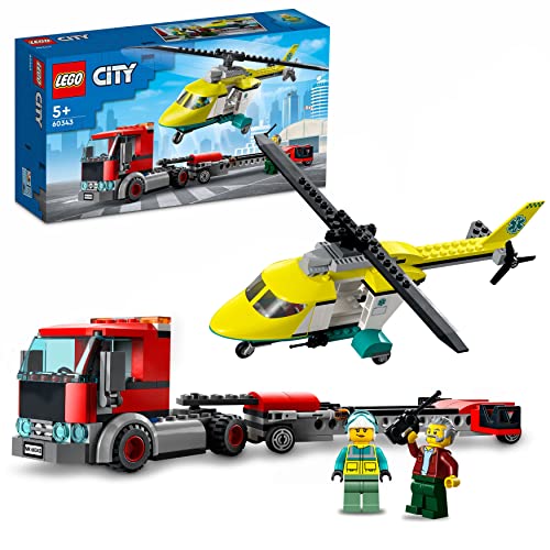 楽天You and Me 楽天市場店レゴ（LEGO） シティ レスキューヘリコプター輸送トラック 60343 おもちゃ ブロック プレゼント 乗り物 のりもの ヘリコプター 男の子 女の子 5歳以上
