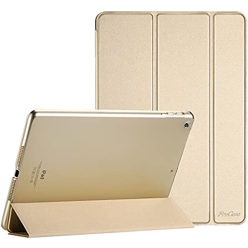 ProCase iPad 9.7(^jP[X X}[g X X^h tHIیP[X tXg obNJo[ Ή@FiPad 9.7 6 2018 / 5 2017 - S[h