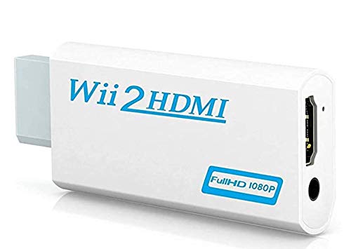 ZOYUBS Nintendo Wii to HDMI変換アダプタ- Wii専用HDMI コンバーター Wii to HDMI コンバーター Wii to HDMI Adapter コンバーター Wii2HDMI ビデオアダプター+ 3.5MMオーディオ HDMI接続（ホワイト）