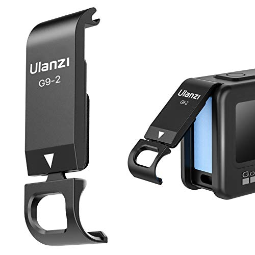 ULANZI GoPro Hero 9用 バッテリーフタ バッテリーカバー サイドドア 交換用Type-cポート 電池蓋代替品 軽量 アルミ素材 タイムラプス 撮影 アクションカメラアクセサリー