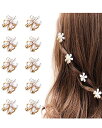 LIKENNY ミニ ヘアクリップ ヘアピン 前髪クリップ 真珠のヘアクリップ ヘアアクセサリー 可愛い 小さめ バンスクリップ 髪飾り 髪留め 子供 誕生日 結婚式 10枚セット