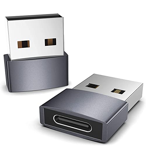 【Seninhi 】タイプC USB 変換アダプタ 超小型 Type-C メス to USB-A オス typec usb2.0 変換アダプター 2個セット【 対応 iPhone se 11 12 13 Pro Max、App-leWatch、MacBook Pro/Air、iPad 8 9 Air 第4世代 Mini 6 2020 2021、Airpods 3、Surface、Sony Xperia 、Samsu