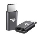 Rampow Micro USB to USB Type-C 変換アダプタ【2個セット】3A急速充電 USB2.0データ転送対応 10000回以上の抜き差しテスト Sony Xperia XZ/XZ2