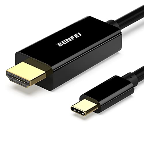 BENFEI 0.9m USB Type C - HDMI ケーブル【4K@30Hz UHD映像出力】タイプC to HDMI 変換アダプタ Thunderbolt 3/4 互換 USB C - HDMI ケーブル iPhone 15 Pro/Max