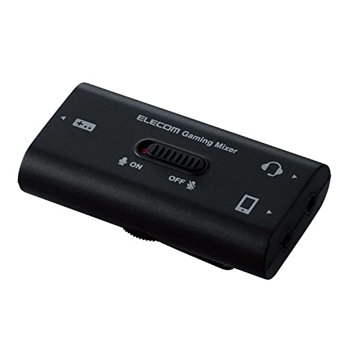 エレコム ゲーム用ボイスチャットミキサー 通話をしながらSwitchの充電が可能なアナログタイプ [ PS5 PS4 NintendoSwitch 対応 ] φ3.5mm ブラック HSAD-GMMA10BK