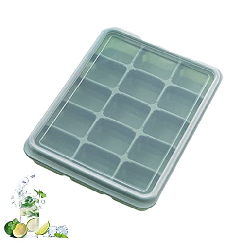 商品情報商品の説明主な仕様 【パッケージ内容】蓋付き製氷皿、カラー：緑、サイズ：18.5×13×3cm、温度範囲：-40℃から240℃までです。br【ソフト素材】非常に柔軟性があるシリコン製で、耐久性がよく、変形しにくく、氷を取りやすいです...