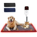 Angelpet ペット用ホットカーペット ペット用ヒーター 猫 犬 ホットマット ヒーターマット 電気ヒーター ペット加熱パッド 9段階温度調節 4段階タイマー機能 防水 暖房器具 寒さ対策 カバー2枚付き (XLサイズ(60*90CM))