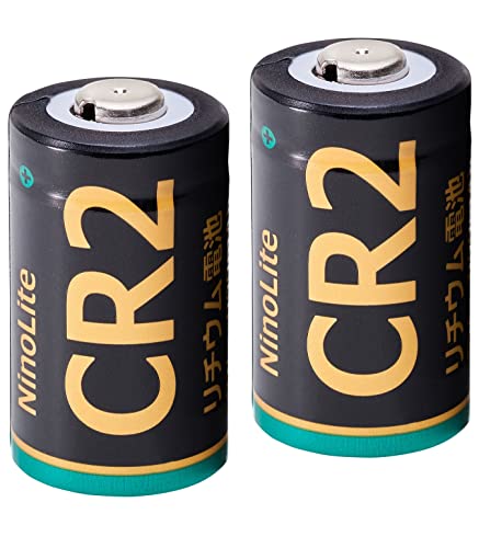 NinoLite CR2 リチウム電池 2個セット 大容量900mAh スイッチボット レーザー距離計 ドアセンサーフィルムカメラ等用 CR15H270/CR17355/ds-1710547等互換性 黒 緑 ゴールド