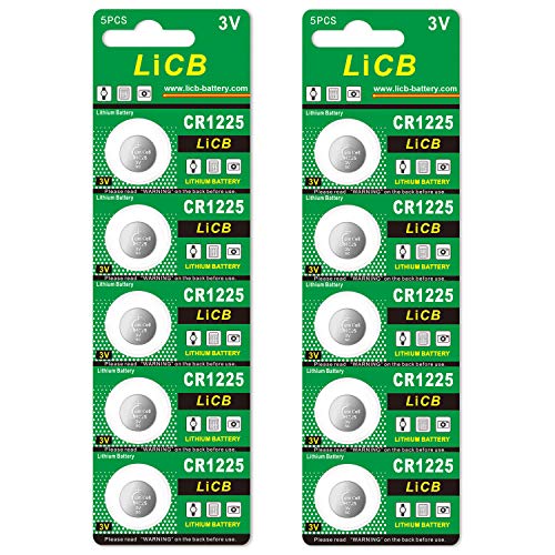 LiCB 10個入 CR1225 リチウム ボタン 電池 3V 1225 コイン形電池 水銀ゼロシリーズ