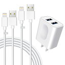 iPhone 充電器純正 【MFi/PSE認証済】 1M/1.5M ipad 充電器ケーブル USB 2ポート 12W ACアダプター ライトニングケーブル 2本付き コンセント スマホ充電器 急速データ転送 海外対応 iPhone 14/13/12/Pro/11/Max/X/Xs/Xr/mini/8/plus/iPad/iPod/AirPods/Android等のUSB機