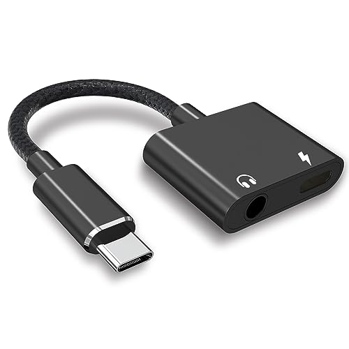 USB Type-C to 3.5 mm【MFi認証品】USB-C to Auxオーディオドングルケーブル 変換アダプター 3.5mm 2in1 急速充電 同時 通話 リモコン 音楽 二股ケーブル 純正チップgalaxy/Xperia/Google pixel/iPad/iPad Pro/Android/Type Cなど機器に適用 タイプC イヤホン変換ケーブル