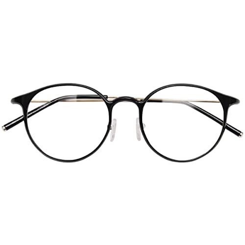 [Dollger] ブルーライトカット メガネ 丸いメガネ 度なし 7g超軽量 TR90 UV 紫外線カット PC 伊達メガネ 透明レンズ ラウンド 小顔効果 おしゃれ ファッション レディース メンズ