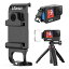 ULANZI G9-6 バッテリーカバー GoPro Hero 11 10 9用 ブラックアルミニウム合金交換用ドア コールドシューと1/4ネジ付き 取り外し可能な保護タイプC充電ポートアダプター 修理パーツ カメラ Vlog