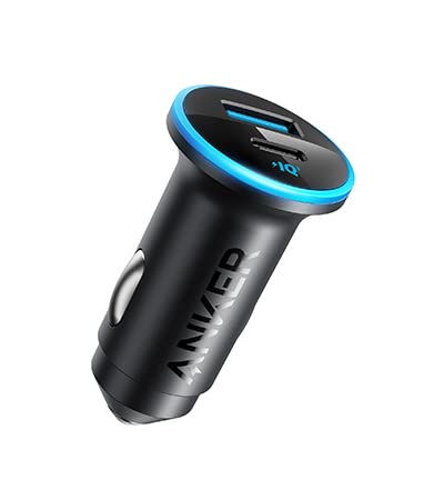 Anker 323 Car Charger (52.5W) (USB PD対応 52.5W 2ポート USB-C カーチャージャー) 【PowerIQ 3.0搭載 / コンパクトサイズ】iPhone 14 / 13 Galaxy Android スマートフォン ノートPC iPad 各種 その他機器対応 各種対応