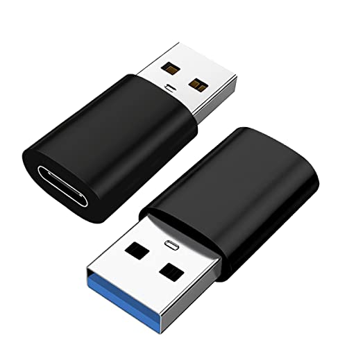 USB 変換アダプタ 【2023新登場 2個セット】 タイプc usb 変換 OTG対応 Type C (メス) to USB 3.0 (オス) 変換アダプタ 5Gbps高速データ転送 小型 充電対応 MacBook/iPad Pro/Sony Xperia/パソコン/タブレットなど対応 変換コネクタ ブラック